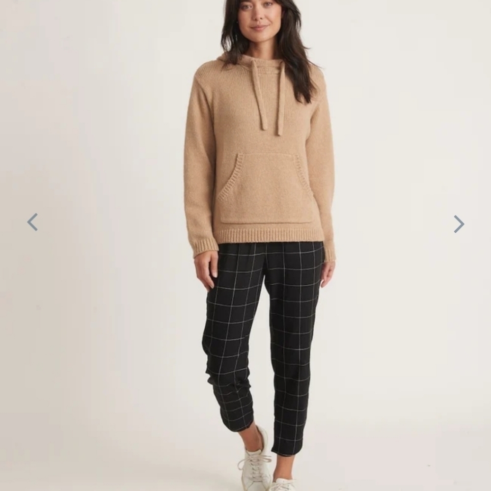 Marine layer Allison Pant in Black Windowpane